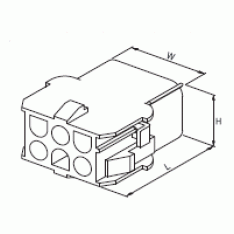 6'LI YUVARLAK KONNEKTÖR  DİŞİ 